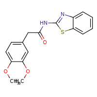 N-(1,3-benzothiazol-2-yl)-2-(3,4-dimethoxyphenyl)acetamide