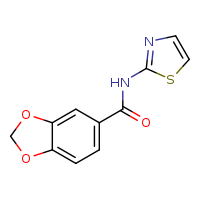 N-(1,3-thiazol-2-yl)-2H-1,3-benzodioxole-5-carboxamide