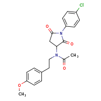 N-[1-(4-chlorophenyl)-2,5-dioxopyrrolidin-3-yl]-N-[2-(4-methoxyphenyl)ethyl]acetamide