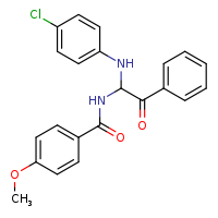 N-{1-[(4-chlorophenyl)amino]-2-oxo-2-phenylethyl}-4-methoxybenzamide