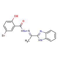 N'-[(1E)-1-(1H-1,3-benzodiazol-2-yl)ethylidene]-5-bromo-2-hydroxybenzohydrazide