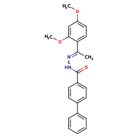 N'-[(1E)-1-(2,4-dimethoxyphenyl)ethylidene]-[1,1'-biphenyl]-4-carbohydrazide