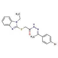 N'-[(1E)-1-(4-bromophenyl)ethylidene]-2-[(1-ethyl-1,3-benzodiazol-2-yl)sulfanyl]acetohydrazide