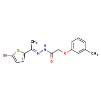 N'-[(1E)-1-(5-bromothiophen-2-yl)ethylidene]-2-(3-methylphenoxy)acetohydrazide