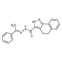 N'-[(1E)-1-phenylethylidene]-2H,4H,5H-benzo[g]indazole-3-carbohydrazide