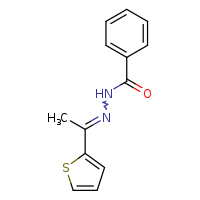 N'-[(1E)-1-(thiophen-2-yl)ethylidene]benzohydrazide