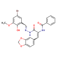 N-[(1E)-2-(2H-1,3-benzodioxol-5-yl)-1-{N'-[(E)-(5-bromo-2-hydroxy-3-methoxyphenyl)methylidene]hydrazinecarbonyl}eth-1-en-1-yl]benzamide