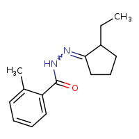 N'-[(1E)-2-ethylcyclopentylidene]-2-methylbenzohydrazide