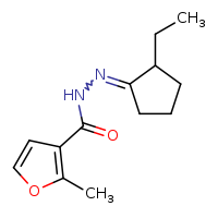 N'-[(1E)-2-ethylcyclopentylidene]-2-methylfuran-3-carbohydrazide