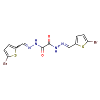 N'1,N'2-bis[(E)-(5-bromothiophen-2-yl)methylidene]ethanedihydrazide