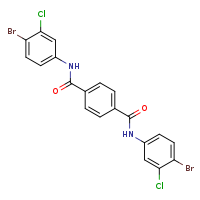 N1,N4-bis(4-bromo-3-chlorophenyl)benzene-1,4-dicarboxamide