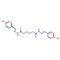 N'1,N'6-bis[(E)-(4-hydroxyphenyl)methylidene]hexanedihydrazide