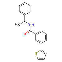 N-(1-phenylethyl)-3-(thiophen-2-yl)benzamide