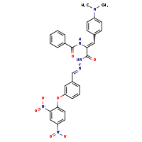 N-[(1Z)-2-[4-(dimethylamino)phenyl]-1-{N'-[(E)-[3-(2,4-dinitrophenoxy)phenyl]methylidene]hydrazinecarbonyl}eth-1-en-1-yl]benzamide