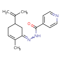 N'-[(1Z)-2-methyl-5-(prop-1-en-2-yl)cyclohex-2-en-1-ylidene]pyridine-4-carbohydrazide