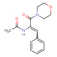 N-[(1Z)-3-(morpholin-4-yl)-3-oxo-1-phenylprop-1-en-2-yl]acetamide