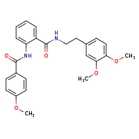 N-(2-{[2-(3,4-dimethoxyphenyl)ethyl]carbamoyl}phenyl)-4-methoxybenzamide