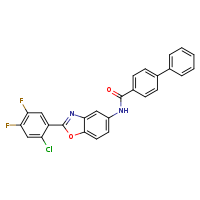 N-[2-(2-chloro-4,5-difluorophenyl)-1,3-benzoxazol-5-yl]-[1,1'-biphenyl]-4-carboxamide
