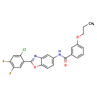N-[2-(2-chloro-4,5-difluorophenyl)-1,3-benzoxazol-5-yl]-3-propoxybenzamide
