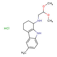 N-(2,2-dimethoxyethyl)-6-methyl-2,3,4,9-tetrahydro-1H-carbazol-1-amine hydrochloride