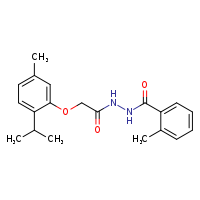 N'-[2-(2-isopropyl-5-methylphenoxy)acetyl]-2-methylbenzohydrazide