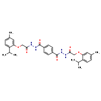 N'-[2-(2-isopropyl-5-methylphenoxy)acetyl]-4-{[2-(2-isopropyl-5-methylphenoxy)acetohydrazido]carbonyl}benzohydrazide