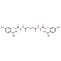 N'-[2-(2-isopropyl-5-methylphenoxy)acetyl]-5-[2-(2-isopropyl-5-methylphenoxy)acetohydrazido]-5-oxopentanehydrazide