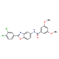 N-[2-(3,4-dichlorophenyl)-1,3-benzoxazol-5-yl]-3,5-dimethoxybenzamide