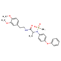 N-[2-(3,4-dimethoxyphenyl)ethyl]-2-[N-(4-phenoxyphenyl)methanesulfonamido]propanamide