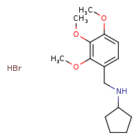 N-[(2,3,4-trimethoxyphenyl)methyl]cyclopentanamine hydrobromide