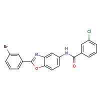 N-[2-(3-bromophenyl)-1,3-benzoxazol-5-yl]-3-chlorobenzamide