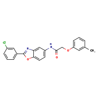 N-[2-(3-chlorophenyl)-1,3-benzoxazol-5-yl]-2-(3-methylphenoxy)acetamide