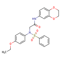 N-(2,3-dihydro-1,4-benzodioxin-6-yl)-2-[N-(4-ethoxyphenyl)benzenesulfonamido]acetamide