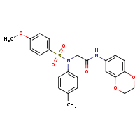 N-(2,3-dihydro-1,4-benzodioxin-6-yl)-2-[N-(4-methylphenyl)-4-methoxybenzenesulfonamido]acetamide