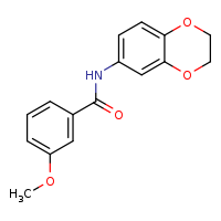 N-(2,3-dihydro-1,4-benzodioxin-6-yl)-3-methoxybenzamide