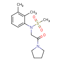 N-(2,3-dimethylphenyl)-N-[2-oxo-2-(pyrrolidin-1-yl)ethyl]methanesulfonamide