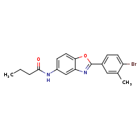 N-[2-(4-bromo-3-methylphenyl)-1,3-benzoxazol-5-yl]butanamide