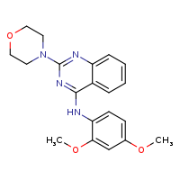 N-(2,4-dimethoxyphenyl)-2-(morpholin-4-yl)quinazolin-4-amine