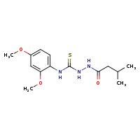 N-{[(2,4-dimethoxyphenyl)carbamothioyl]amino}-3-methylbutanamide