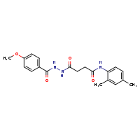 N-(2,4-dimethylphenyl)-3-[N'-(4-methoxybenzoyl)hydrazinecarbonyl]propanamide