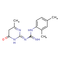 N'-(2,4-dimethylphenyl)-N-(4-methyl-6-oxo-1,5-dihydropyrimidin-2-ylidene)guanidine