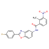 N-[2-(4-fluorophenyl)-1,3-benzoxazol-5-yl]-2-methyl-3-nitrobenzamide