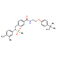 N-[2-(4-tert-butylphenoxy)ethyl]-4-{[N-(3,4-dimethylphenyl)methanesulfonamido]methyl}benzamide