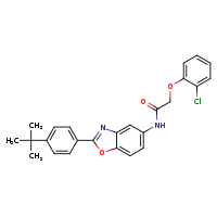 N-[2-(4-tert-butylphenyl)-1,3-benzoxazol-5-yl]-2-(2-chlorophenoxy)acetamide