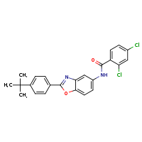 N-[2-(4-tert-butylphenyl)-1,3-benzoxazol-5-yl]-2,4-dichlorobenzamide