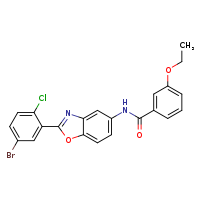 N-[2-(5-bromo-2-chlorophenyl)-1,3-benzoxazol-5-yl]-3-ethoxybenzamide