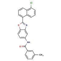 N-[2-(5-chloronaphthalen-1-yl)-1,3-benzoxazol-5-yl]-3-methylbenzamide