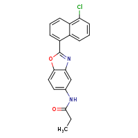 N-[2-(5-chloronaphthalen-1-yl)-1,3-benzoxazol-5-yl]propanamide