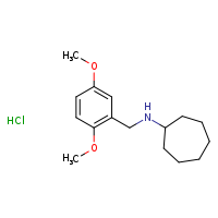 N-[(2,5-dimethoxyphenyl)methyl]cycloheptanamine hydrochloride
