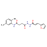 N-(2,5-dimethylphenyl)-3-{N'-[(2E)-3-(furan-2-yl)prop-2-enoyl]hydrazinecarbonyl}propanamide